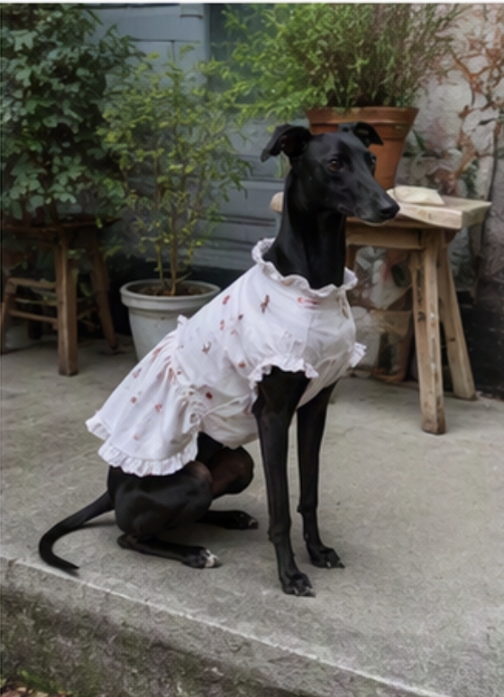 Imágenes de entrada (8 fotos de un perrito en cafetería)
